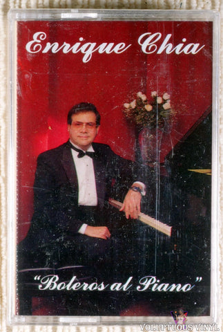Enrique Chia ‎– Boleros Al Piano cassette tape front cover