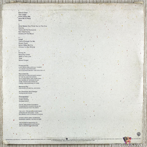 Fleetwood Mac – Tusk vinyl record back cover