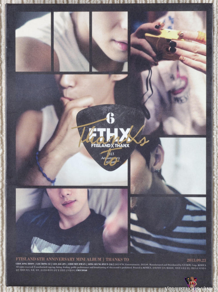 FTISLAND – Thanks To CD front cover