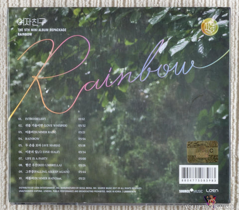 GFriend – Rainbow CD back cover