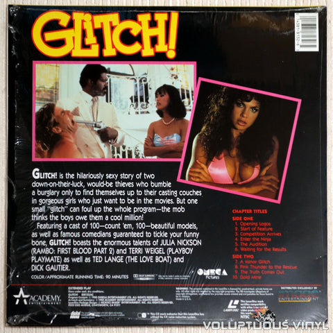 Glitch - LaserDisc - Back Cover