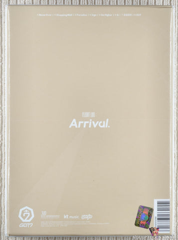 GOT7 – Flight Log: Arrival CD back cover
