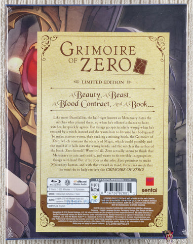 Grimoire Of Zero: Complete Collection limited edition blu-ray back cover