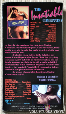 Insatiable And Insatiable II VHS back cover