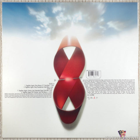 Janet Jackson – Together Again vinyl record back cover