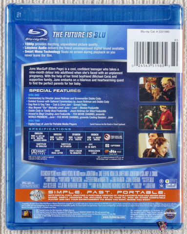 Juno Blu-ray back cover