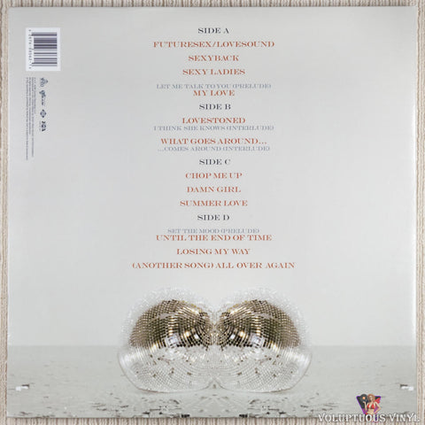 Justin Timberlake – Futuresex / Lovesounds vinyl record back cover