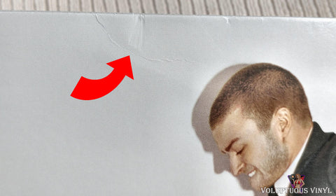Justin Timberlake – Futuresex / Lovesounds vinyl record front cover crease