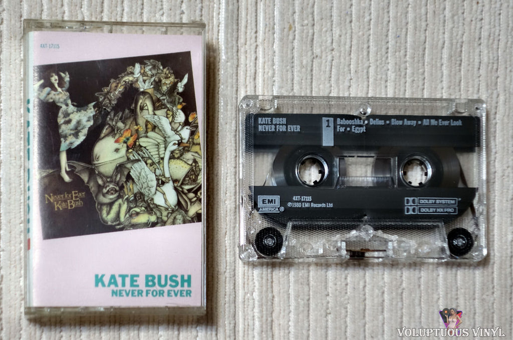 Kate Bush ‎– Never For Ever cassette tape