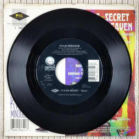Kylie Minogue ‎– It's No Secret vinyl record