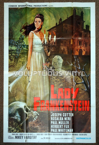 Lady Frankenstein (1971) - Italian 4F - Rosalba Neri In Spooky Graveyard