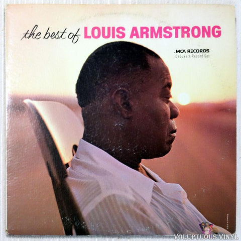 Louis Armstrong ‎– The Best Of Louis Armstrong vinyl record front cover