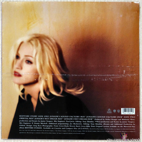 Madonna ‎– Bedtime Story vinyl record back cover