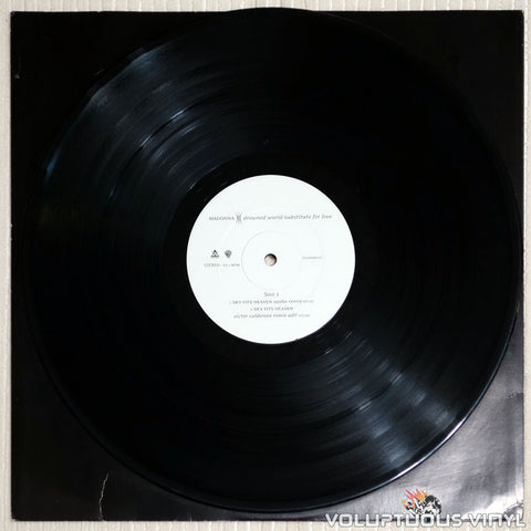 Madonna ‎– Drowned World / Substitute For Love - Vinyl Record - Side 2