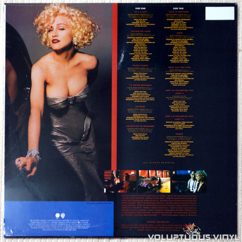 Madonna ‎– I'm Breathless - Vinyl Record - Back Cover