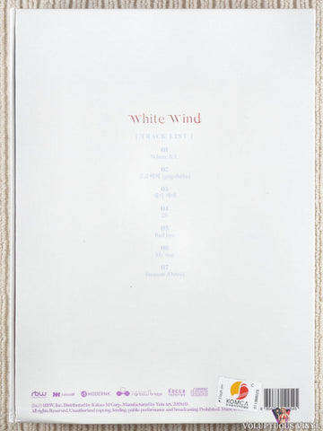 Mamamoo – White Wind CD back cover