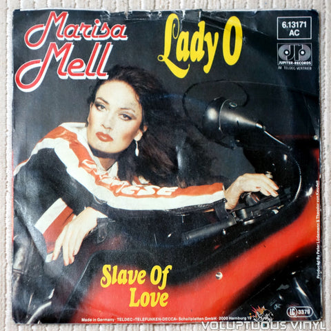 Marisa Mell – Lady O / Slave Of Love (1981) 7" Single, German Press