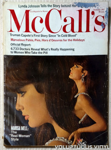 McCall's - November 1967 - Marisa Mell Front Cover