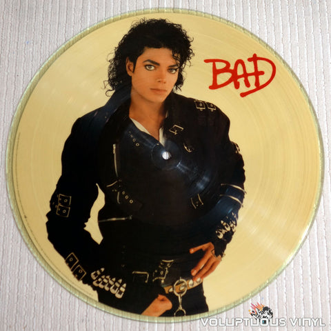 Michael Jackson ‎– Bad - Vinyl Record - Picture Disc - Side 1