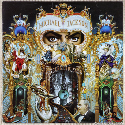 Michael Jackson ‎– Dangerous vinyl record front cover