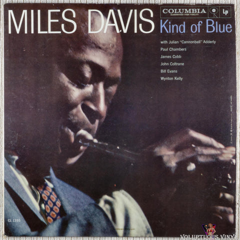 Miles Davis ‎– Kind Of Blue vinyl record front cover