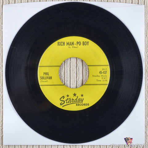 Phil Sullivan ‎– Rich Man - Po Boy / Hearts Are Lonely (?) 7" Single