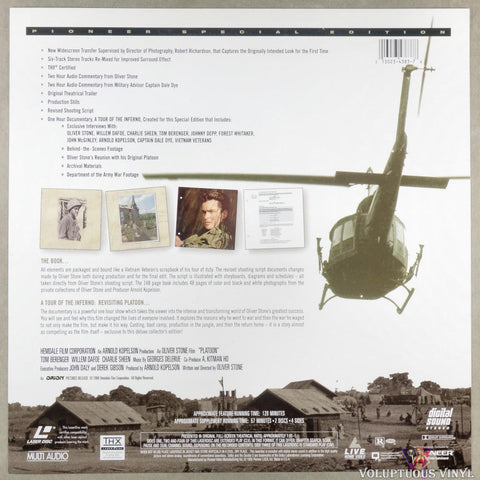 Platoon special edition laserdisc insert