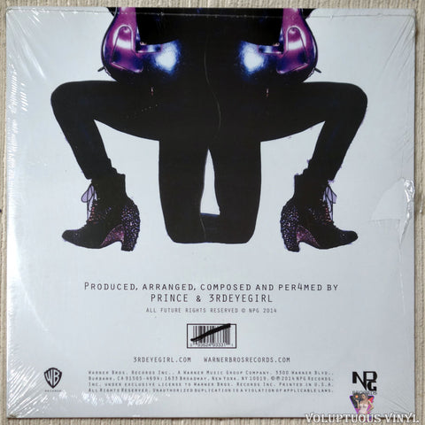 Prince & 3rdEyeGirl ‎– Plectrumelectrum vinyl record back cover