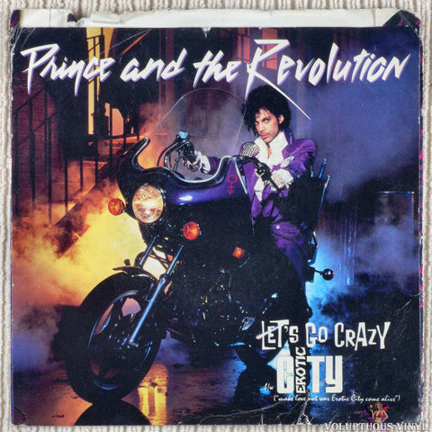 Prince And The Revolution ‎– Let's Go Crazy / Erotic City vinyl record front cover