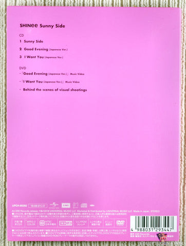 SHINee – Sunny Side CD back cover