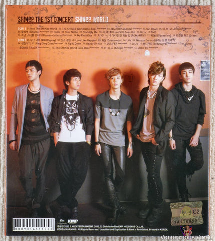 SHINee – The 1st Concert: Shinee World CD back cover