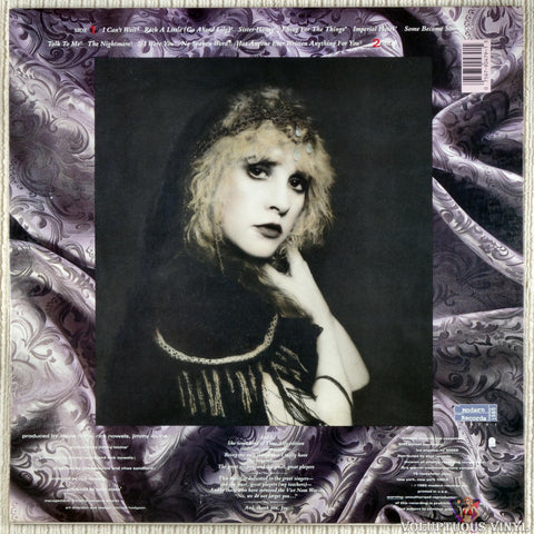 Stevie Nicks – Rock A Little vinyl record back cover