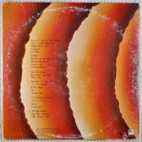 Stevie Wonder – Songs In The Key Of Life vinyl record back cover