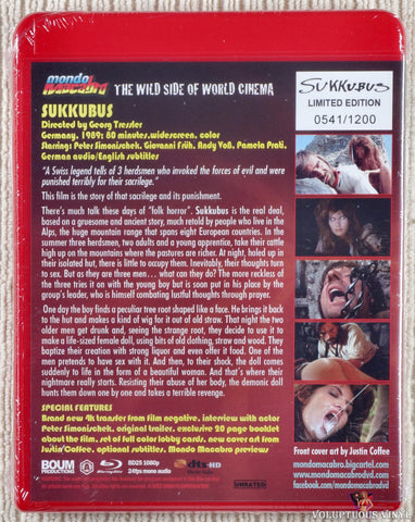 Sukkubus - The Devil Made Flesh Blu-ray back cover
