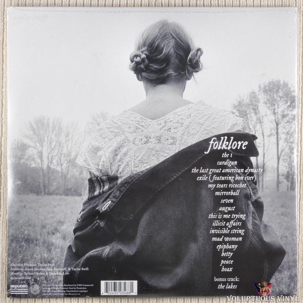 Taylor Swift- Folklore- 2LP with Frameable Album Artwork- Vinyl 