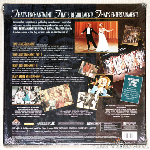 That's Entertainment: Ultimate Musical Treasury - Laser Disc - Back Cover