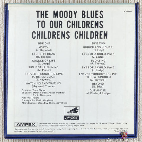 The Moody Blues – To Our Children's Children's Children reel to reel back cover