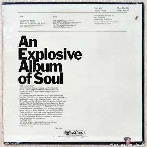 The Soul Finders – Soul Man vinyl record back cover