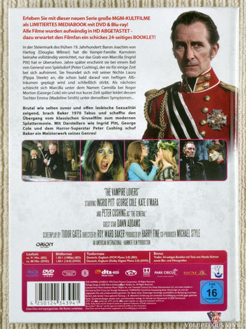 The Vampire Lovers German Blu-ray media book back cover