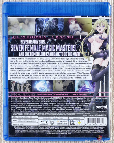 Trinity Seven: Complete Collection Blu-ray back cover