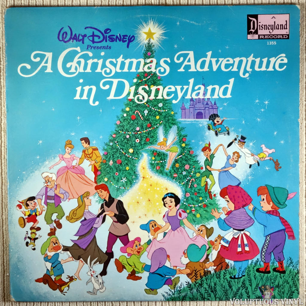 Various – A Christmas Adventure In Disneyland vinyl record front cover