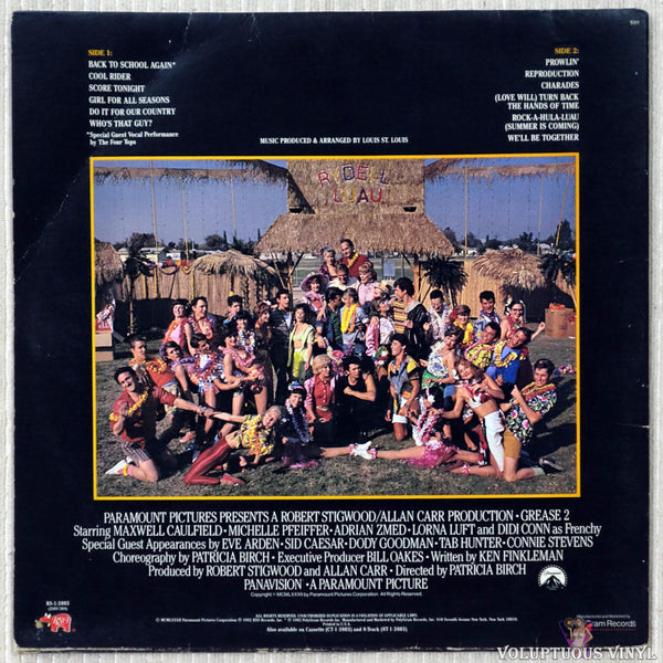 Various ‎ Grease 2 Original Soundtrack Recording 1982 Vinyl Lp Album Gatefold 