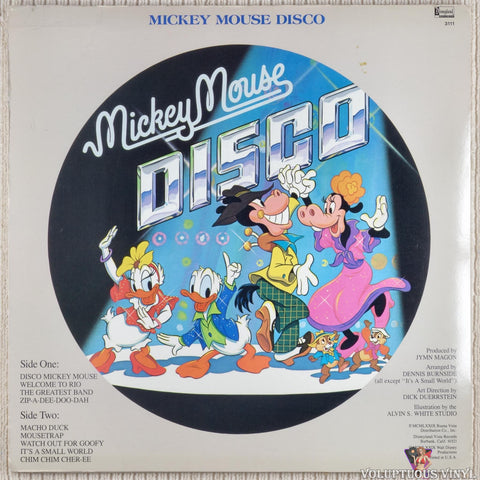 Various – Mickey Mouse Disco vinyl record back cover