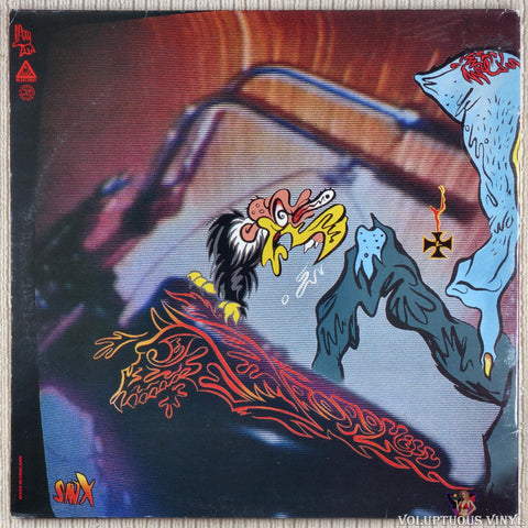 Various – Savage Pencil Presents: Angel Dust - Music For Movie Bikers vinyl record back cover