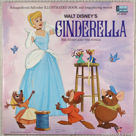 Various – Walt Disney's Cinderella vinyl record front cover
