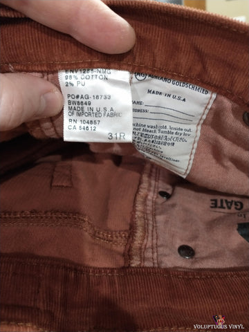 AG Adriano Goldschmied - Lot Of 3 Women's Corduroy Pants 31R & 32R
