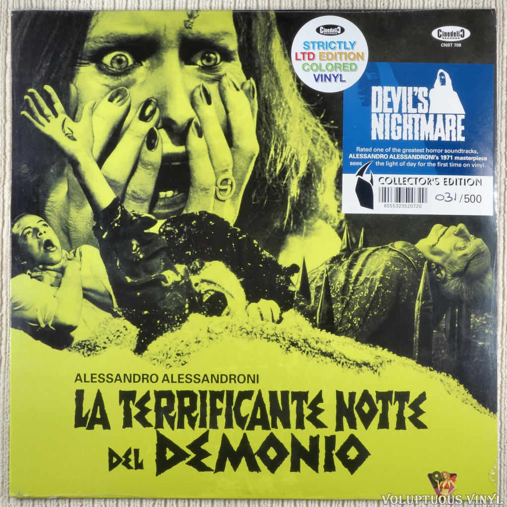 Alessandro Alessandroni – La Terrificante Notte Del Demonio (Devil’s Nightmare) vinyl record front cover