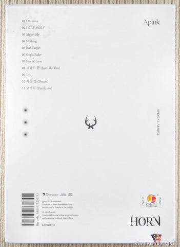 APink – Horn CD back cover