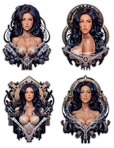 Art Deco: Kylie Johnson ~ Deluxe Die Cut, Vinyl Sticker Set