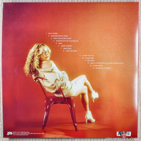 Ashe – Rae vinyl record back cover